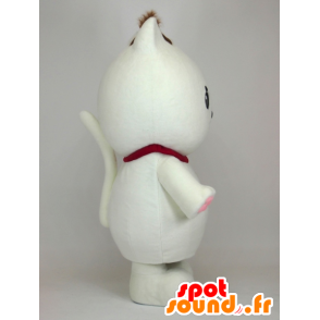 White cat mascot named Madeleine Windowsill, charming! - MASFR26149 - Yuru-Chara Japanese mascots