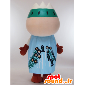 Mascot Shimizu-cho, with green mountains on the head - MASFR26150 - Yuru-Chara Japanese mascots