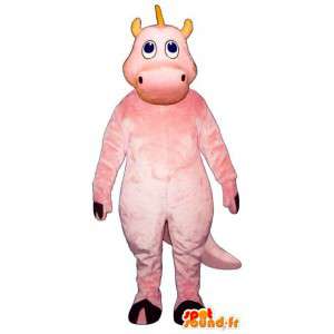 Mascotte de dragon rose. Costume de dragon rose - MASFR006896 - Mascotte de dragon