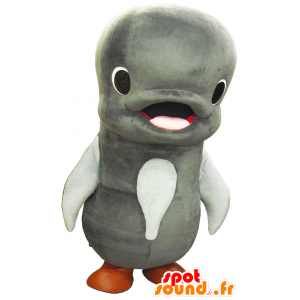 Dolphin maskot Gon-kun šedé a bílé obří Taiji - MASFR26162 - Yuru-Chara japonské Maskoti