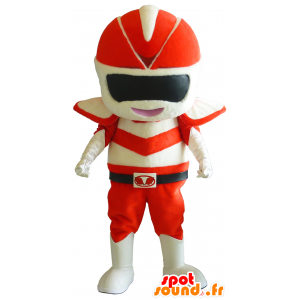 Shinosuke mascotte, rosso e bianco robot - MASFR26163 - Yuru-Chara mascotte giapponese