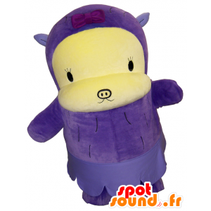 Maskottchen kleines lila Monster, alle haarigen und niedlich - MASFR26167 - Yuru-Chara japanischen Maskottchen