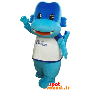 Mascotte de gros dragon bleu de l'équipe Toyota, nommé Gazu - MASFR26168 - Mascottes Yuru-Chara Japonaises