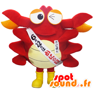 Kanibon maskot, krabba, röda kräftdjur, jätte - Spotsound maskot