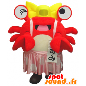 Kasumi-chan mascot, red crab, crayfish - MASFR26183 - Yuru-Chara Japanese mascots