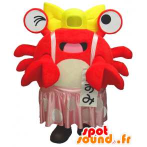 Kasumi-chan Maskottchen, rote Krabbe, Flusskrebse - MASFR26183 - Yuru-Chara japanischen Maskottchen
