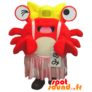 Kasumi-chan mascot, red crab, crayfish - MASFR26183 - Yuru-Chara Japanese mascots