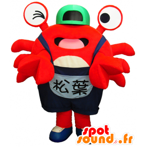 Mascot Pin-kun, red crab with a cap - MASFR26184 - Yuru-Chara Japanese mascots