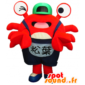 Mascot Pin-kun, rode krab met een pet - MASFR26184 - Yuru-Chara Japanse Mascottes