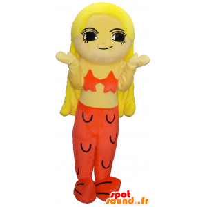 Mascot Yas Chan, Badeanzug Mermaid - MASFR26190 - Yuru-Chara japanischen Maskottchen