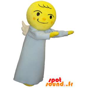 Mascot Nishibun Tsukiko-chan, grijs en geel angel - MASFR26191 - Yuru-Chara Japanse Mascottes