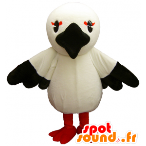 Cicogna Sansuto chan mascotte con un becco nero - MASFR26202 - Yuru-Chara mascotte giapponese