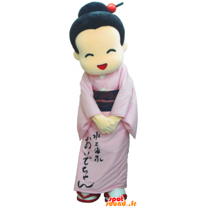 Mascotte de Oidechi-chan, princesse, avec une jolie robe blanche - MASFR26207 - Mascottes Yuru-Chara Japonaises