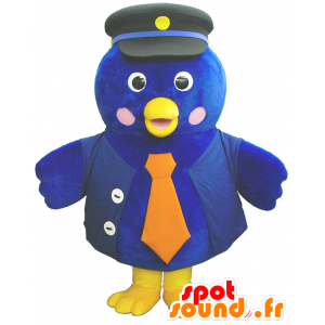 Hamappi Maskottchen, Big Blue Vogel, Orange und Gelb - MASFR26209 - Yuru-Chara japanischen Maskottchen