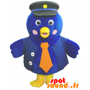 Hamappi Maskottchen, Big Blue Vogel, Orange und Gelb - MASFR26209 - Yuru-Chara japanischen Maskottchen