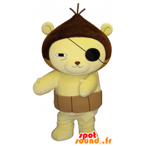 Mascot Kawachi, pirate brown bear shaped chestnut - MASFR26212 - Yuru-Chara Japanese mascots