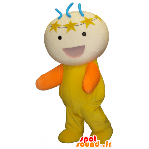 Mascotte de Camu Camu-kun, monstre jaune, d'étoile sur la tête - MASFR26213 - Mascottes Yuru-Chara Japonaises