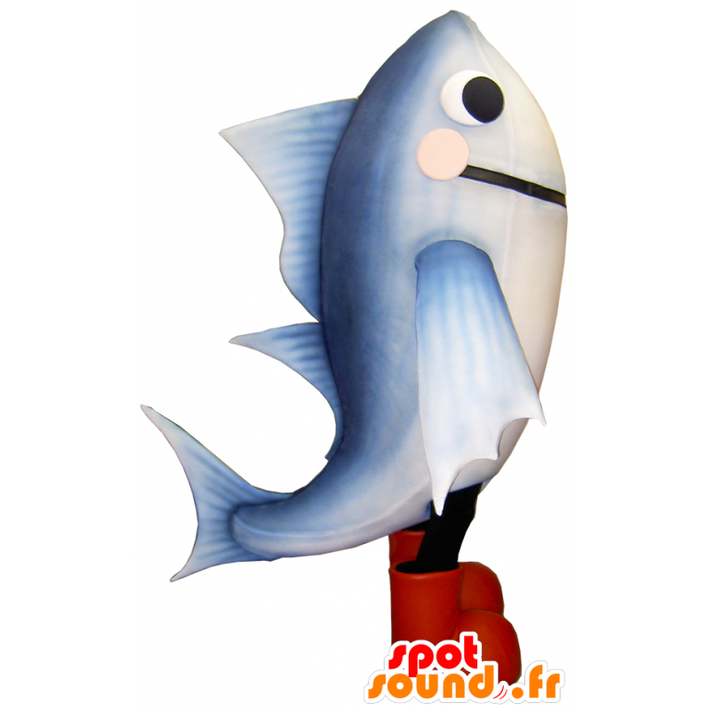 Mascot Maguo, grå fisk, byen Meiji - MASFR26218 - Yuru-Chara japanske Mascots