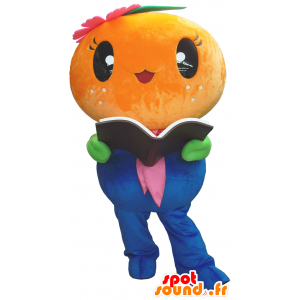 Orange mascot, melon, orange Asian fruit - MASFR26219 - Yuru-Chara Japanese mascots