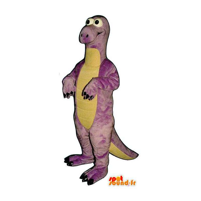 Paarse dinosaurus mascotte. Dinosaur Costume - MASFR006905 - Dinosaur Mascot