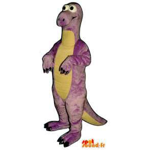 Paarse dinosaurus mascotte. Dinosaur Costume - MASFR006905 - Dinosaur Mascot