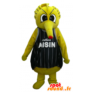 Gul Monster Mascot holder basketball - MASFR26237 - Yuru-Chara japanske Mascots