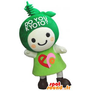 Eco-chan maskot, lille grønne monsteret Kyoto - MASFR26239 - Yuru-Chara japanske Mascots