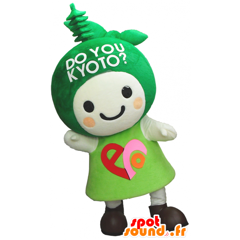 Eco-chan mascot, little green monster Kyoto - MASFR26239 - Yuru-Chara Japanese mascots