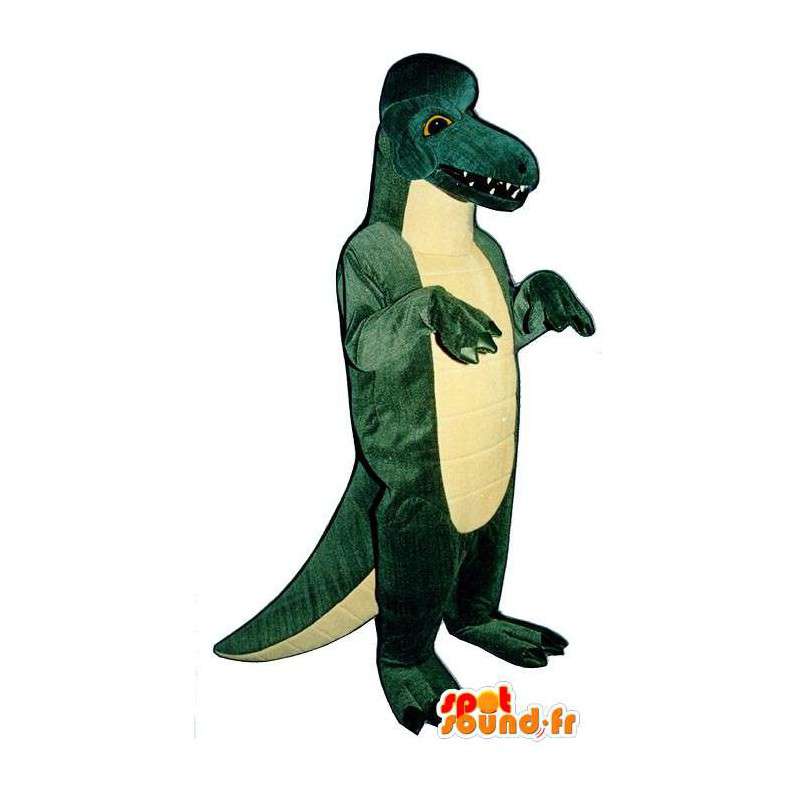 Dinosaurier-Kostüm. Grüner Dinosaurier-Kostüm - MASFR006906 - Maskottchen-Dinosaurier