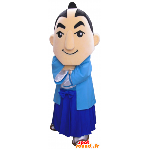 Mascotte de Takechi HanHeita, vieil homme chauve avec un kimono - MASFR26244 - Mascottes Yuru-Chara Japonaises