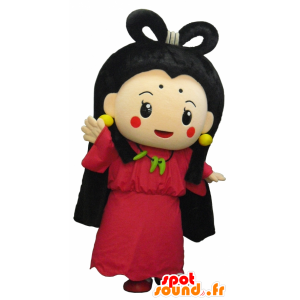 Awahime chan mascot, colorful girl, Smiling doll - MASFR26245 - Yuru-Chara Japanese mascots
