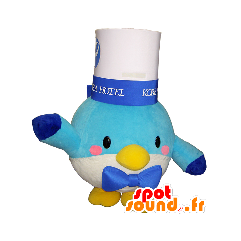 Poppi kun Maskottchen, weißen und blauen Vogel, sehr lustig - MASFR26255 - Yuru-Chara japanischen Maskottchen