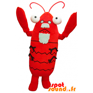 Mascot Dr. Ecrevisse, rød krabbe, krebs - Spotsound maskot