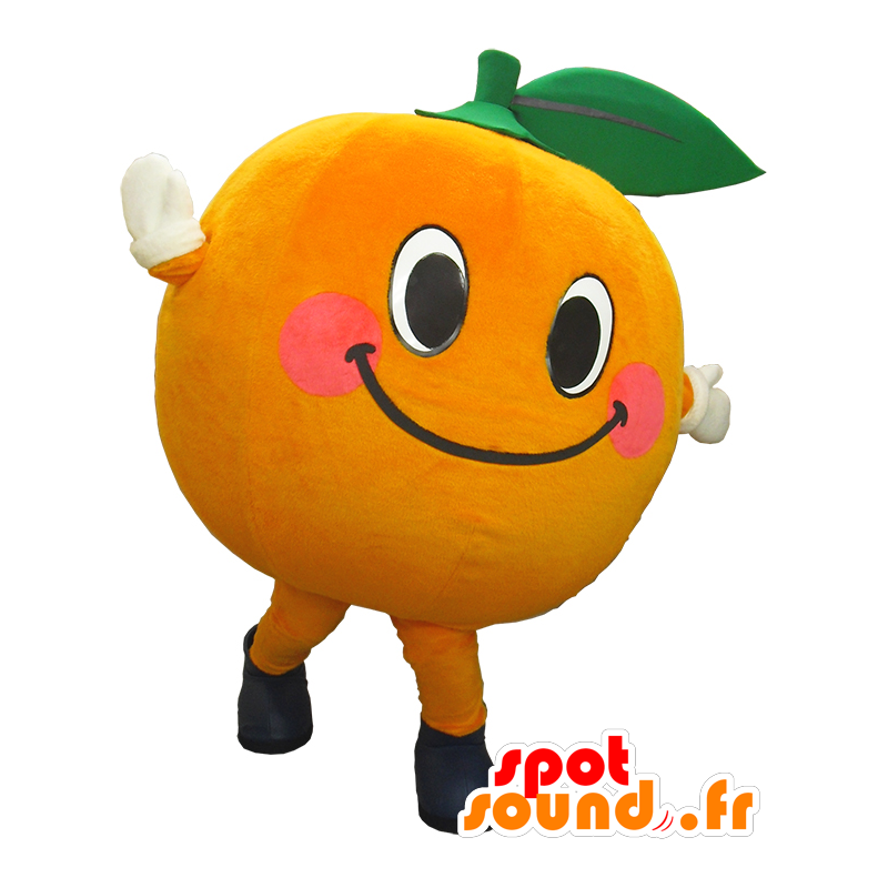 Mascotte de Micchan, bonhomme orange, de fruit, d'orange - MASFR26265 - Mascottes Yuru-Chara Japonaises