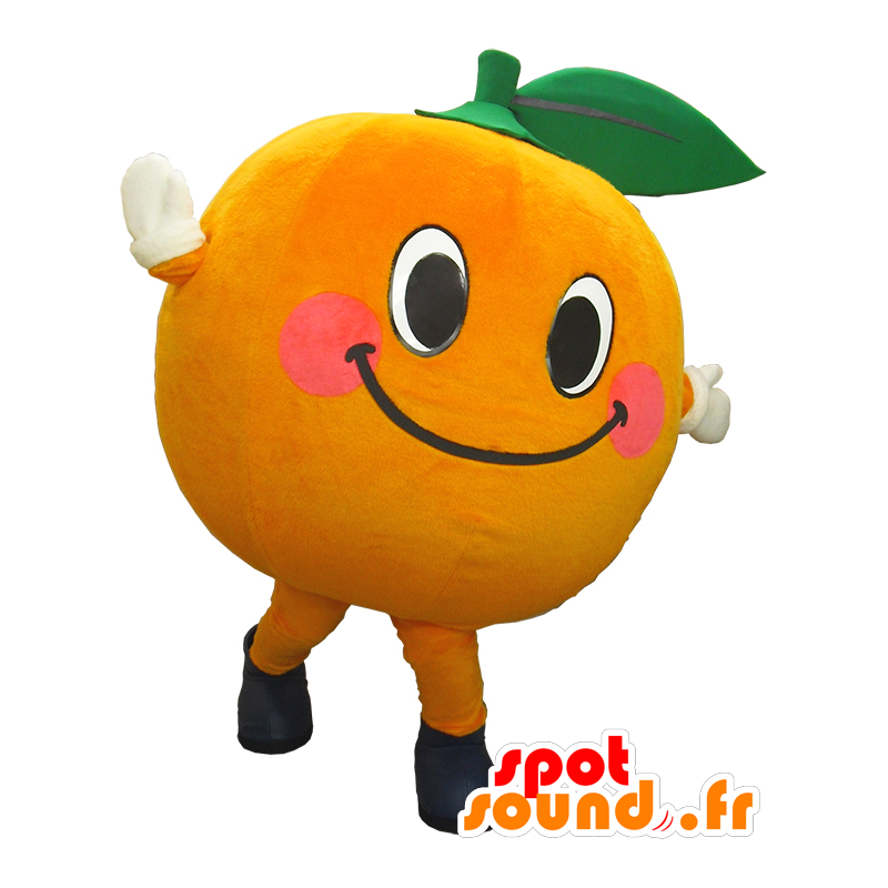 Micchan mascot, orange man, fruit, orange - MASFR26265 - Yuru-Chara Japanese mascots