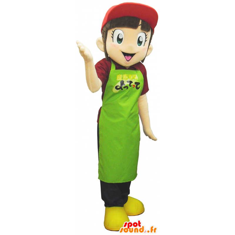 By chan mascot, Japanese with an apron and a cap - MASFR26266 - Yuru-Chara Japanese mascots