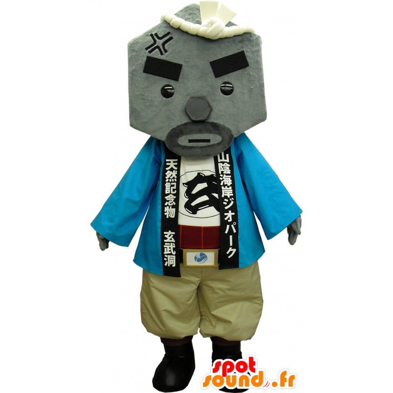 Genbudo mascotte, Toyooka, roccia grigia, pietra - MASFR26269 - Yuru-Chara mascotte giapponese