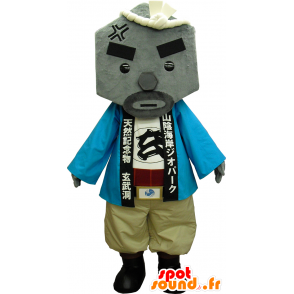 Genbudo Maskottchen, Toyooka, grauen Felsen, Stein - MASFR26269 - Yuru-Chara japanischen Maskottchen