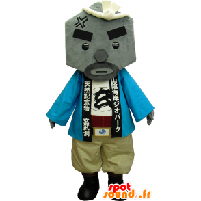 Maskot Genbudo, Toyooka, grå sten, sten - Spotsound maskot