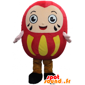 Dalby mascot, red man, round and smiling - MASFR26270 - Yuru-Chara Japanese mascots