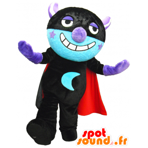 Yofukashioni mascot, black, with the moon on the belly - MASFR26277 - Yuru-Chara Japanese mascots