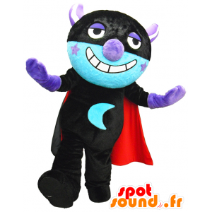 Mascot Yofukashioni, zwart, met de maan op de buik - MASFR26277 - Yuru-Chara Japanse Mascottes