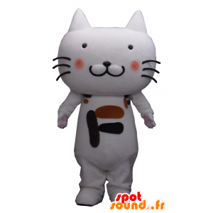 Mascotte de chat Mikeneko, avec une lettre sur le torse - MASFR26288 - Mascottes Yuru-Chara Japonaises