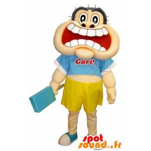 Skinny-kun maskot, obří bílý zub s ledem - MASFR26290 - Yuru-Chara japonské Maskoti