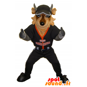 Veldig morsomt Beef maskot i baseball antrekk - MASFR26292 - Yuru-Chara japanske Mascots