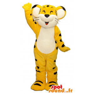 Yellow tiger mascot, Tri-kun, smiling and cute - MASFR26293 - Yuru-Chara Japanese mascots