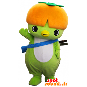 Mascotte Kappu-kun, grande uccello verde, carino e colorato - MASFR26296 - Yuru-Chara mascotte giapponese