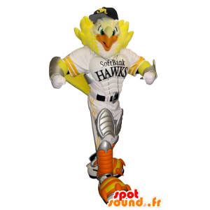 Mascotte d'aigle très rigolo, en tenue de baseball - MASFR26297 - Mascottes Yuru-Chara Japonaises