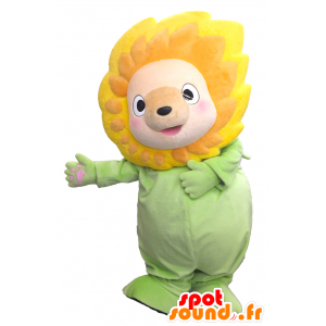 Mascot Kigurimi, gele bloem, reus, glimlachend - MASFR26298 - Yuru-Chara Japanse Mascottes