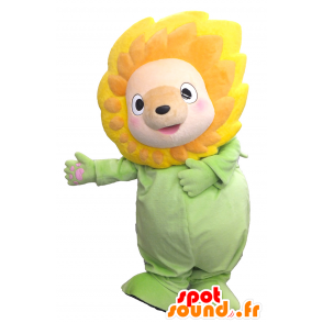 Kigurimi mascotte, fiore giallo, gigante, sorridente - MASFR26298 - Yuru-Chara mascotte giapponese